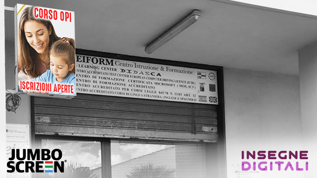 JUMBOSCREEN FC38/3.9 OUTDOOR (DV 128 X 192 - CM 50 X 75)